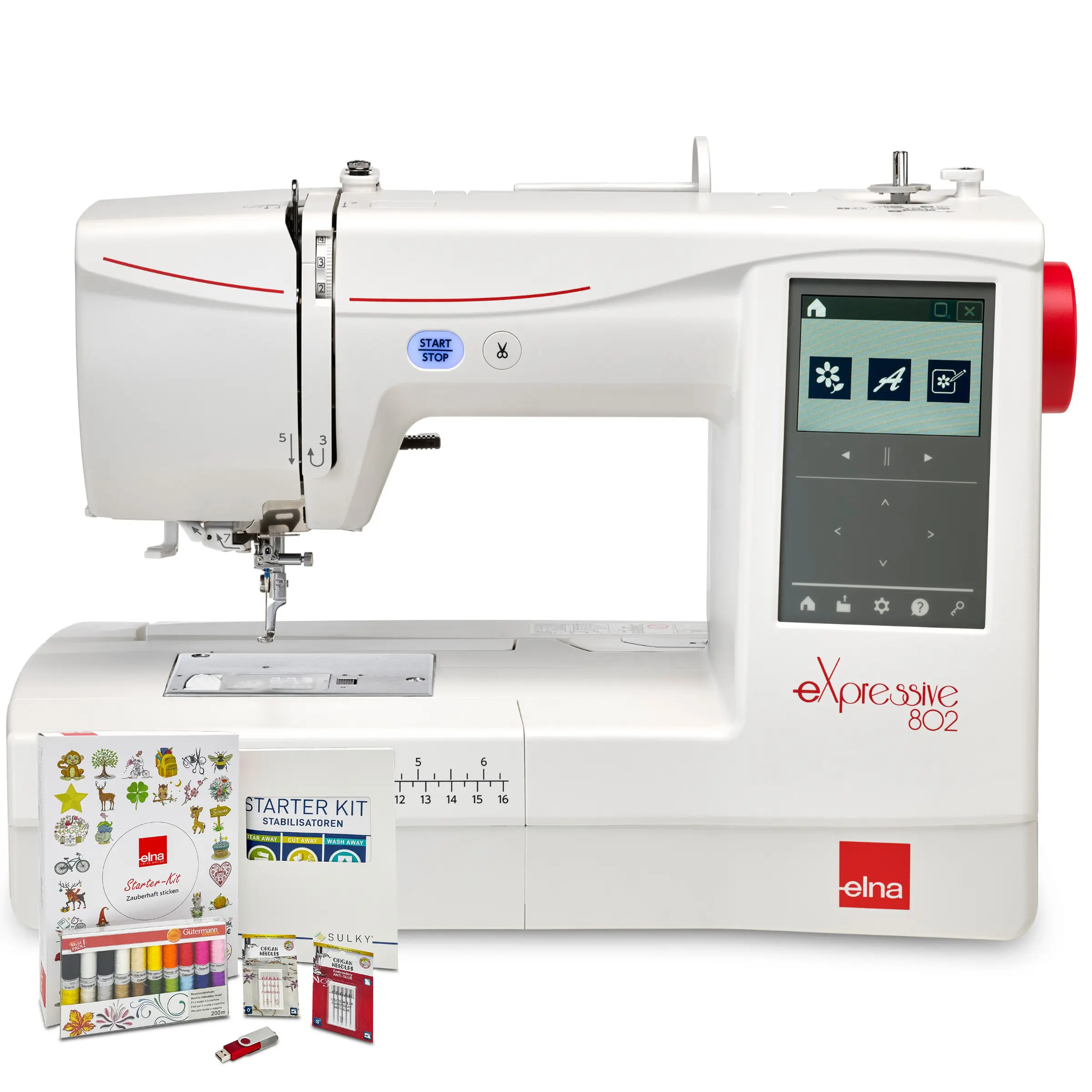 elna eXpressive 802 mit Starter-Kit