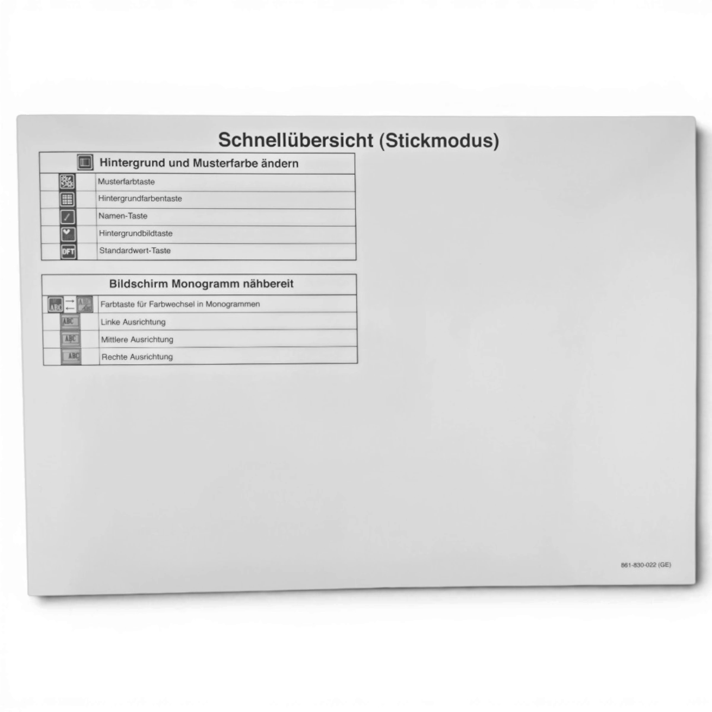 Symbolübersicht (Stickmodus) (Deutsch)(860)