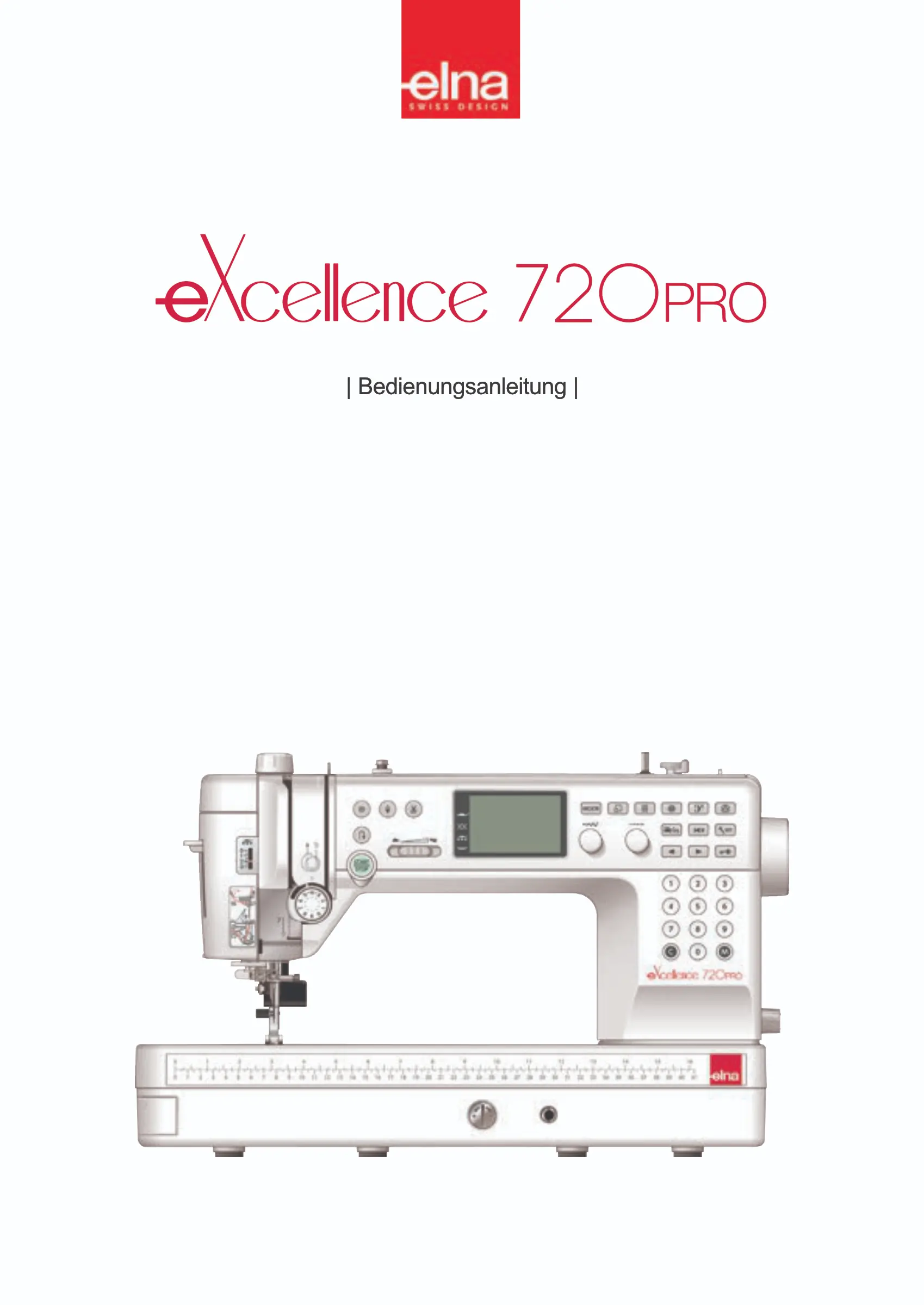 Bedienungsanleitung (Deutsch) für elna 720 PRO
