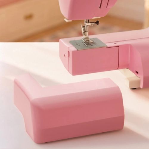 elna Sew Fun Pink mit abgenommenem Anschiebetisch für den Freiarm-Modus